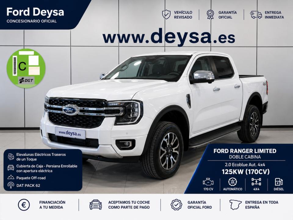 Ford Ranger 2.0 Ecobl 125kW 4x4 Doble Cabina Limited 2026
